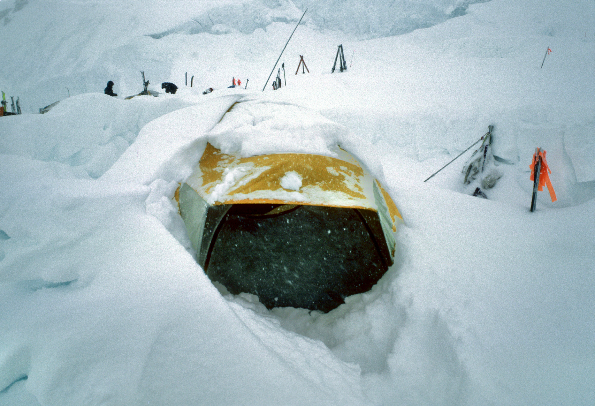 Tent in snow